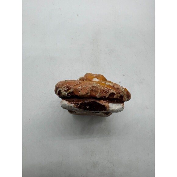 Vintage Rustic Baby Jesus in Nativity Crib Figurine Hand Painted Decor - Picture 6 of 8